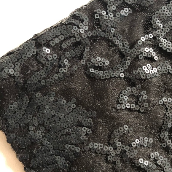 Black sequin Adrianna Papell dress - Picture 3 of 4